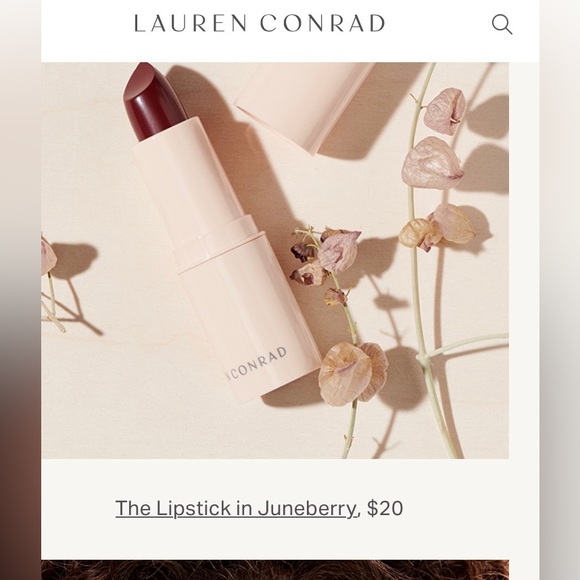 Lauren Conrad lipstick sold separately in Shell, Poppy & Juneberry Makeup in box - Picture 5 of 8